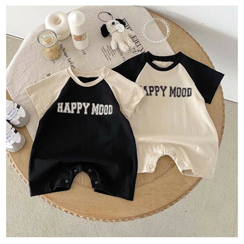 じんかんShopのベビー ロンパース カバーオール 半袖 新生児 ベビー服 無地 半袖ロンパース 赤ちゃん ベビー 夏服 女の子 男の子 夏 肌着 赤ちゃん ベビーパジャマ無地 子供 ベビー パジャマ ル｜アングル2