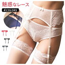 ガーターベルト単品 レース インナー 小物 ガーター ベルト セクシー シースルーガーター リボン付き 孔雀柄 Garter belt セクシーランジェリー レディース 4色