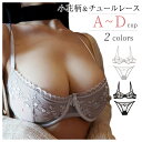 ブラジャー ショーツセット シースルー 総レース フラワーレース ノーパテッドブラ 薄着 シースルーブラジャー レース下着 セクシー 3/4カップ 2色 フェミニン(4)
