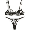 「新品」ブラジャーショーツ セット 総レース シースルー 下着セット 下着 セクシー ランジェリー 下着 透け透け レディース 女性 ブラジャー ノーパッド BCカップ