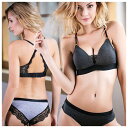 ブラジャー ショーツセット レディース 下着 ノンワイヤー ブラジャー ストレスフリー ナイトブラ おやすみブラ エロい 見せブラ ABCカップ(4)