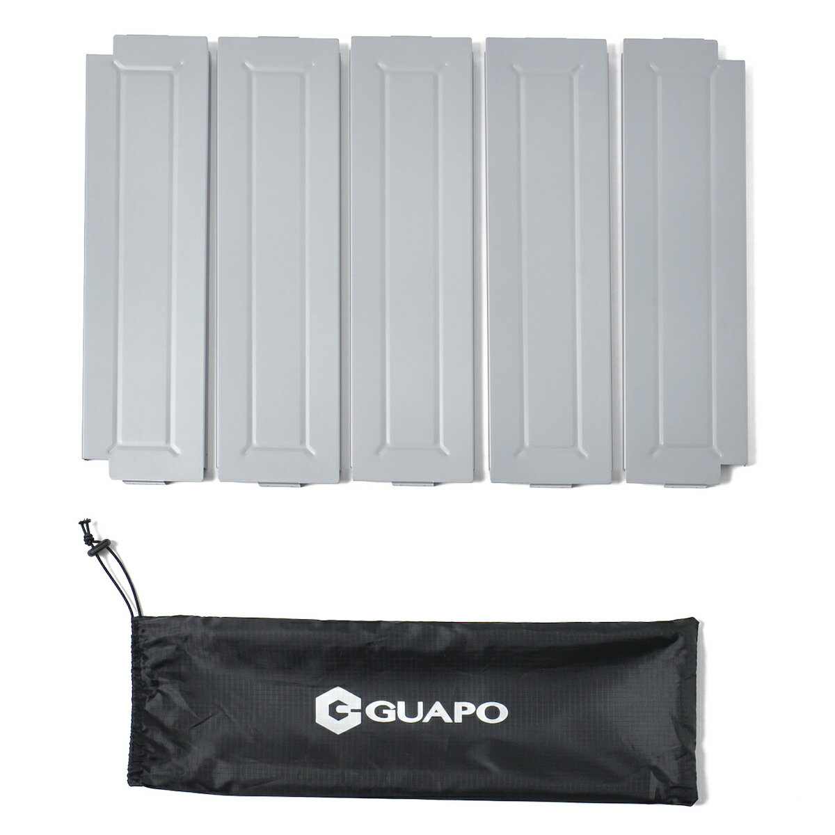 【2日間限定週末SALE!10%OFFクーポン(8/7-8/8)&マラソンP5倍】 【GUAPO 折りたたみ キャンプテーブル 用】 2つのテーブルを連結できる 連結用天板 5枚セット 組み合わせ自由 高強度アルミ製 収納ケース付き キャンプ