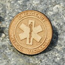木製 EMT(emergency medical technician)ピンズ バッチ