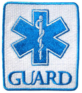 【ネコポス発送】 GUARDロゴエンブレム　縦型