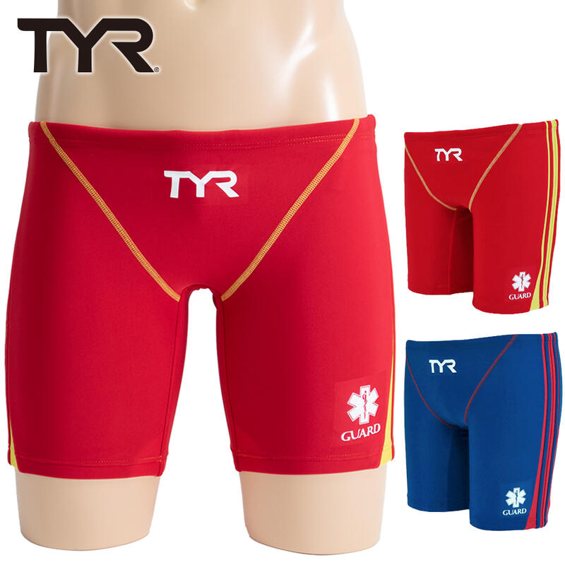 【アウトレット】TYR メンズ練習用競泳水着 LIFEGUARD-LINE|GUARD限定デザイン ジャマータイプ