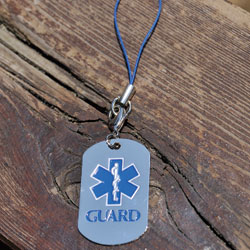 【ネコポス発送】 GUARDドッグタグストラップ