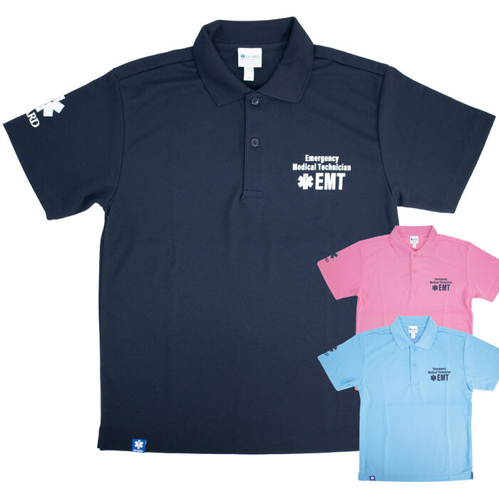 GUARDドライポロシャツ 吸汗速乾 メンズ 半袖 EMTデザイン【POL-276】