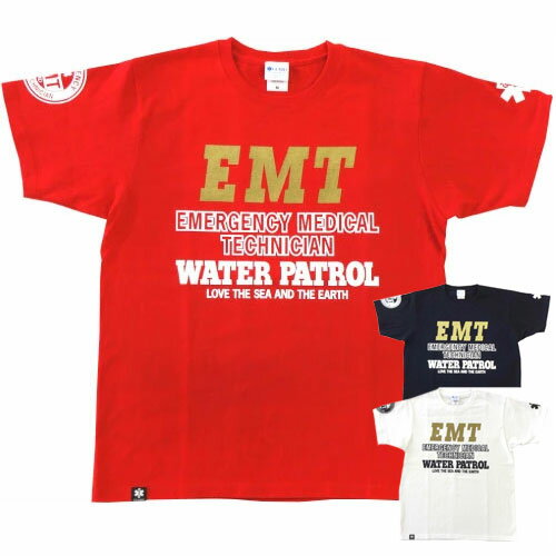 乐天商城 - 【アウトレット／レッドSサイズ限定】EMT スターオブライフ メンズ Tシャツ｜高耐久・タフ素材｜レスキュー・消防・普段使い対応｜S-228