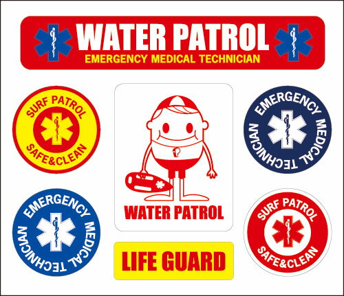 【ネコポス発送】 16ミニシリーズステッカー WATER PATROL（ガードちゃん）