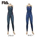 【RA / レディース水着 (ワンピースロングスパッツ) WOMEN'S X-BACK FULL SPATS DEEP OCEAN OXYGEN】着心地・動きやすさを追求したRA独自の3Dパターンを採用下半身の肌の露出を少なくし、冷えを軽減しケガの予防のために作られた足首丈のロングスパッツタイプ。 屋外での使用に最適で紫外線の影響や海でのケガなど身体の保護をします。 腕の動かしやすさを追求し、肩甲骨の可動域が最大限になるように設計された究極のカッティングです。【水着の特徴】国内生地メーカーだから出せる高い耐久性を実現生地は国内産生地。技術力の高い国内生地メーカーが日本国内で編み立て、日本最高レベルの撥水加工を施した素材を使用しています。この超撥水加工を施したことにより、通常生地と比較して耐久性が向上。また、水からあがった後の速乾性に優れており、汚れや砂などもつきにくい加工です。【スペック】■カラー：ブラック/ネイビー■素材/仕様：本体:ポリエステル85% ポリウレタン 15%/裏地:ポリエステル100%（前身裏地・脚部なし）■仕様：超撥水生地、胸パット無し/パットフック付き【サイズ詳細】股下【Mサイズ】約68.5cm●Sサイズ：バスト:77-80/ウエスト:58-61/ヒップ:86-90●Mサイズ：バスト:80-83/ウエスト:61-64/ヒップ:89-93●Lサイズ：バスト:83-86/ウエスト:64-67/ヒップ:92-96●XLサイズ：バスト:86-89/ウエスト:67-70/ヒップ:95-99 ※股下の長さは平置き実寸なので、実物と多少誤差が生じる場合もございます。 【ご使用上の注意】 ・水着の生地は塩素や海水に弱い為、泳いだ後は真水で洗い落してください。こちらのデザインは入水しただけでは擦れや毛玉が出来ることはございませんが砂・プールサイドやジャグジーに座ったり、プール内の壁・滑り台などは毛玉の原因になりますのでお気を付け下さい。 ・お洗濯時は水着を裏返しにし、水道水や中性洗剤をご使用の上優しく押し洗いをしてください。脱水機をご使用なさる場合はネットに入れて短い時間にてご利用ください。 ・水着は熱に弱いので、お洗濯後タオルに挟んで水分を拭き取り陰干しをしましょう。