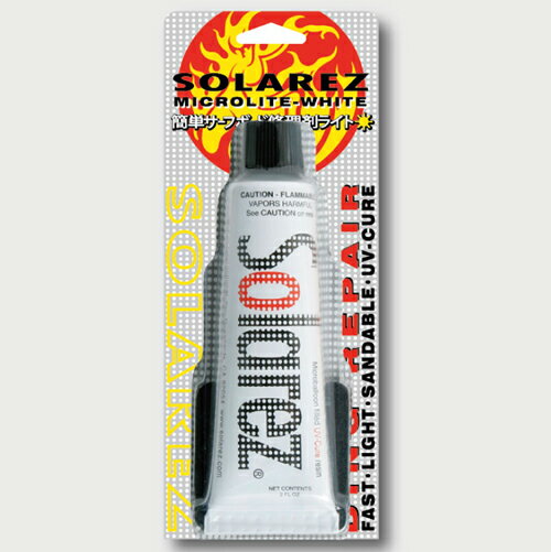 【お取り寄せ】WAHOO ソーラーレズ マイクロライトホワイト 2.0 oz(57g)/紫外線で硬化する簡易修理剤