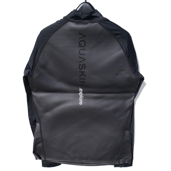 【訳あり大特価】AQUASPHERE ラッシュガード 厚手 アクアスキン トップ｜ネオプレン＆ラッシュガード生地の融合で動きやすさ抜群 メンズ用 (返品・交換不可)