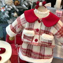 クリスマス コスチューム 2点セット 子供 クリスマス服 セットアップ 赤 女の子 長袖 子供用 保育園 子ども キッズ キッズドレス クリスマス衣装 パーティー エレガント ギフト 可愛い 子供服 ベビー レッド 秋冬 新年 110 120 130cm