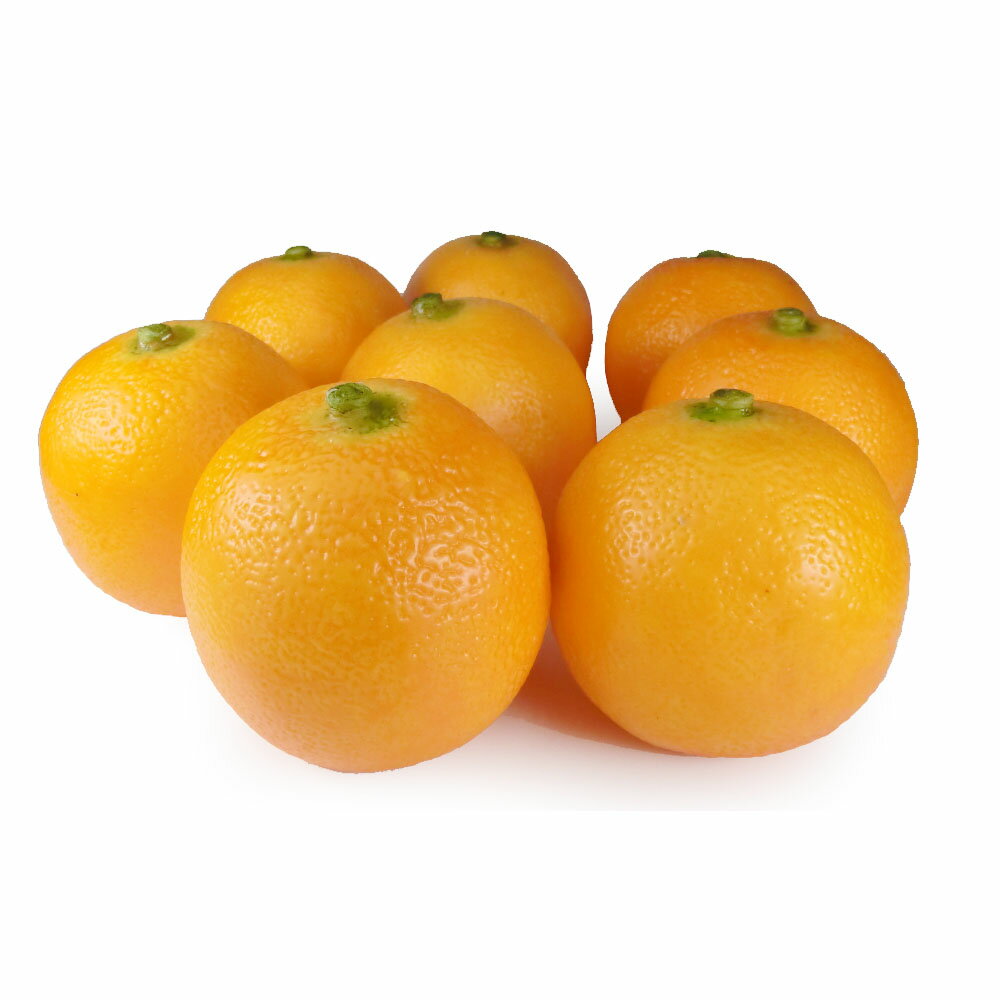 GuCra グクラ オレンジ (EX) 本物そっくりな果物模型 8個パック 食品サンプル 果物模型