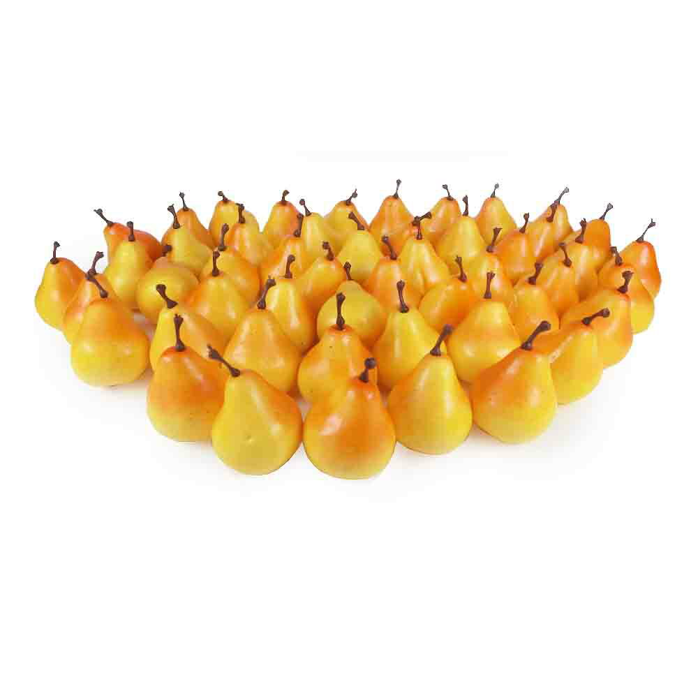 GuCra　グクラ　プチフルーツ　洋梨　洋ナシ　イエロー　50個入り　小さな果物模型