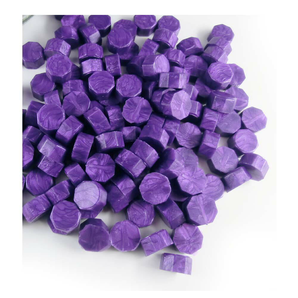 WAXLABO　ワックスラボ　シーリングワックス　封ろう 封蝋　ろう　100g（約280粒）パック　パープル　..