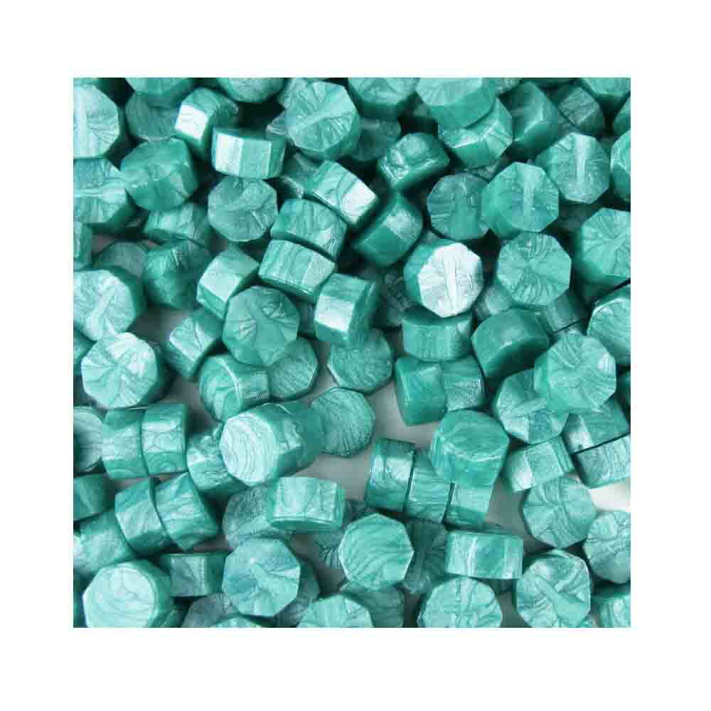 WAXLABO　ワックスラボ　シーリングワックス　封ろう 封蝋　ろう　100g（約280粒）パック　エメラルド..