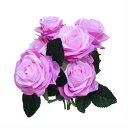 バラ 薔薇 造花 1株(9~10輪) ピンクバイオレット 002-019