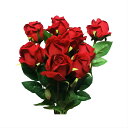 GuCra グクラ バラ 薔薇 造花 10本セット 花束 ギフト・プレゼント FLC-1 (レッド)