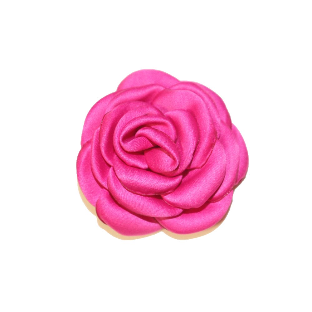 花形　リボン　フラワーリボン　カラー：ローズピンク　10個入り　ラッピング素材　ファッション素材　..