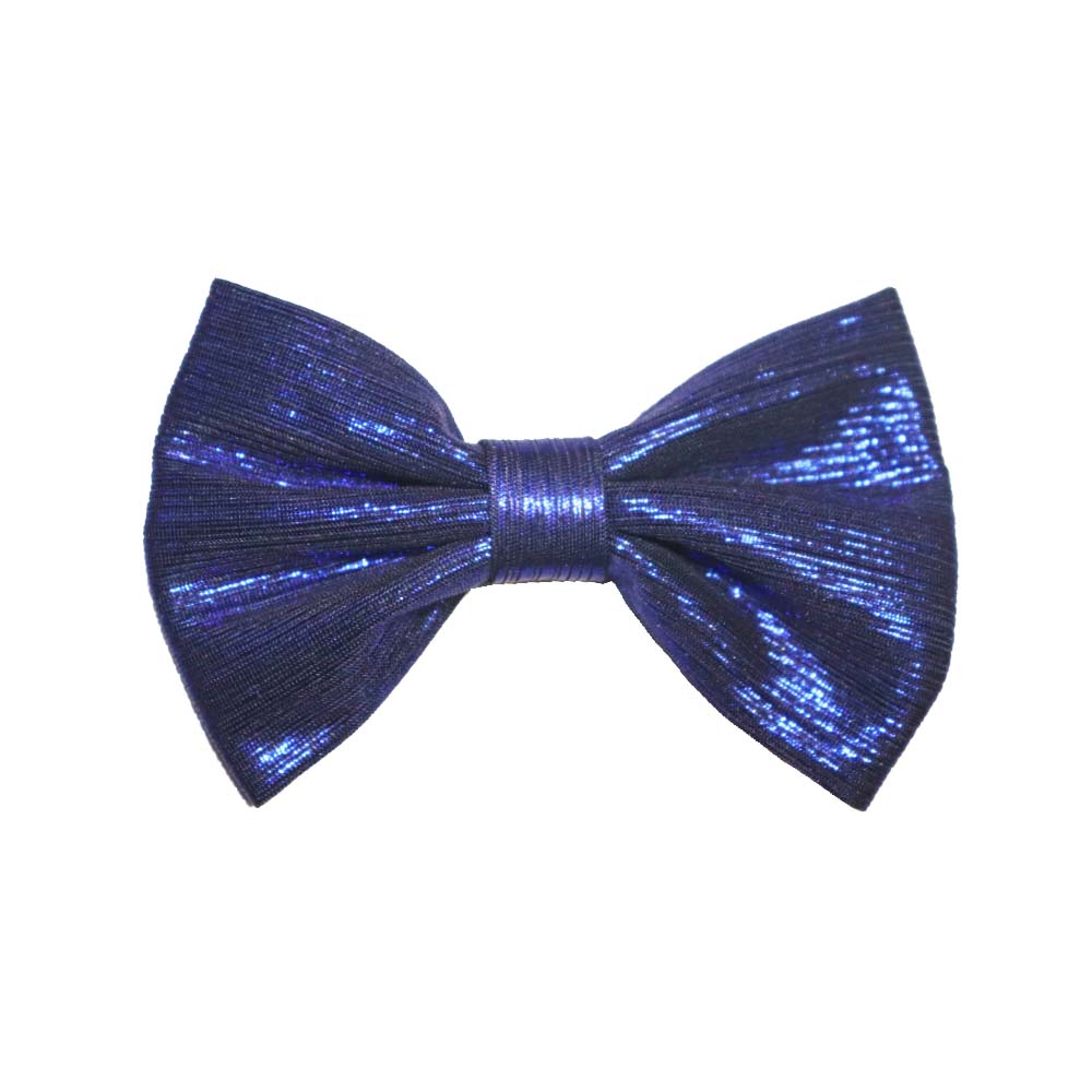 リボン　蝶ネクタイ型リボン　カラー：ブルー　10個入り　ラッピング素材　ファッション素材　手芸　レ..