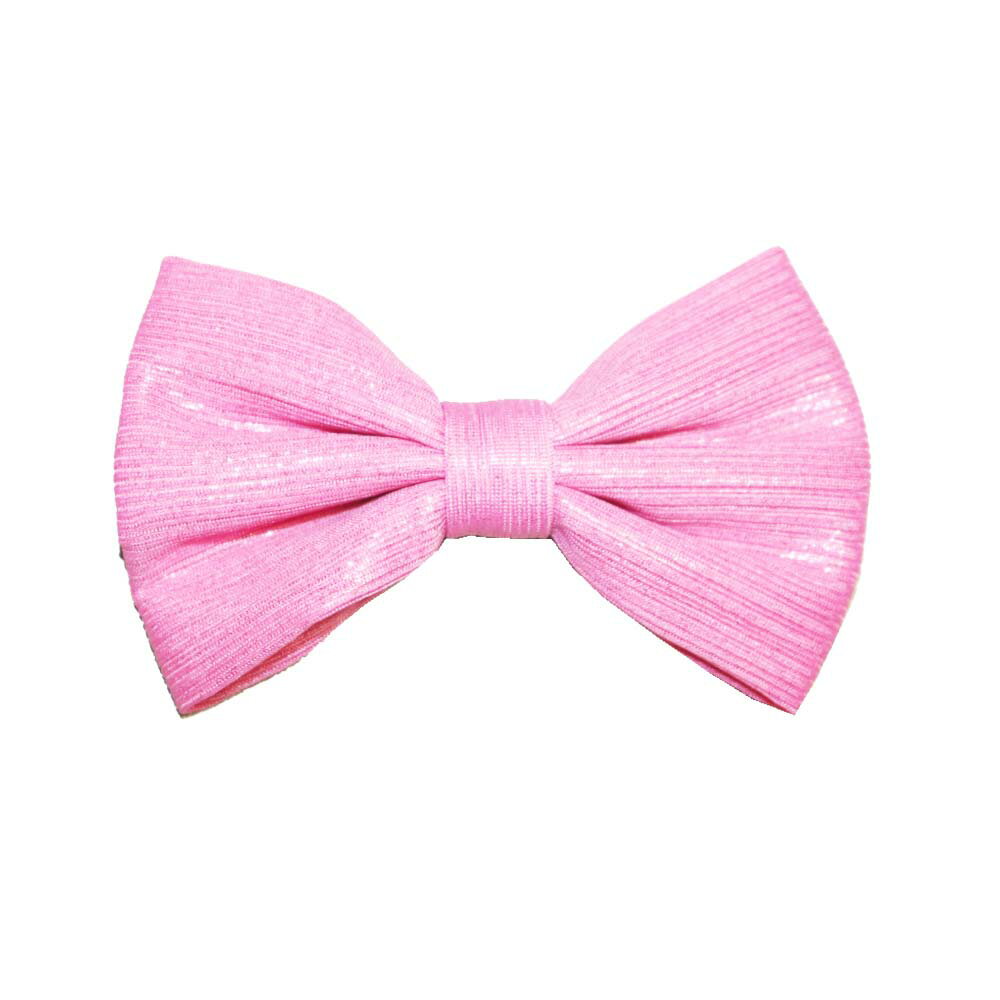 リボン　蝶ネクタイ型リボン　カラー：ピンク　10個入り　ラッピング素材　ファッション素材　手芸　レ..