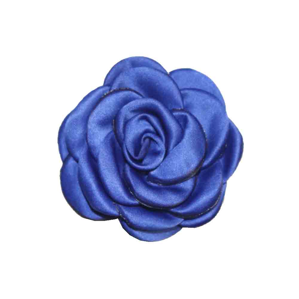 花形　リボン　フラワーリボン　カラー：ダークブルー　10個入り　ラッピング素材　ファッション素材　..