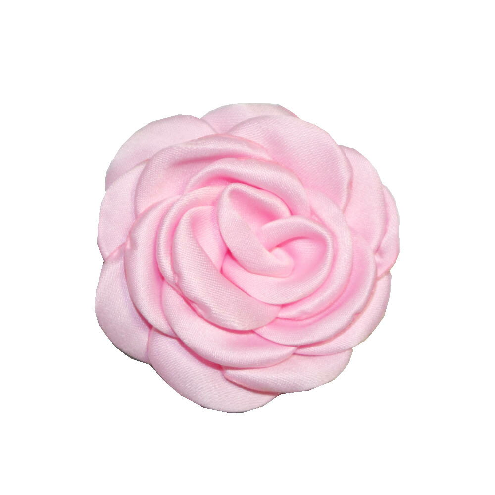 花形　リボン　フラワーリボン　カラー：ピンク　10個入り　ラッピング素材　ファッション素材　手芸　..
