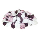 フラワーシャワー バラ 花びら 造花 合計200枚入りパック カラー:ミックス(パープル系) ポリエステル製
