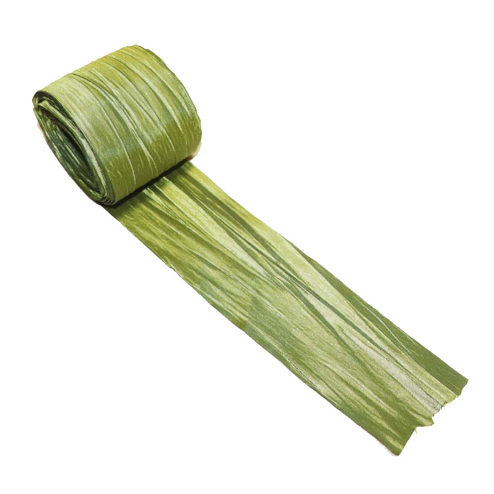 リボン　紐　ラッピング　装飾用　花束　ギフト用品　帯　カラー：ダークグリーン 1