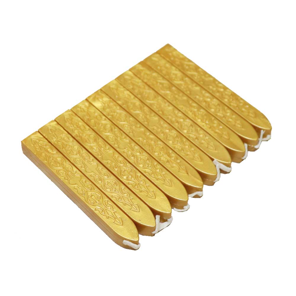 WAXLABO　ワックスラボ　シーリングワックス　封ろう 封蝋　芯付き　カラー：ゴールド　ろうそく　プレ..