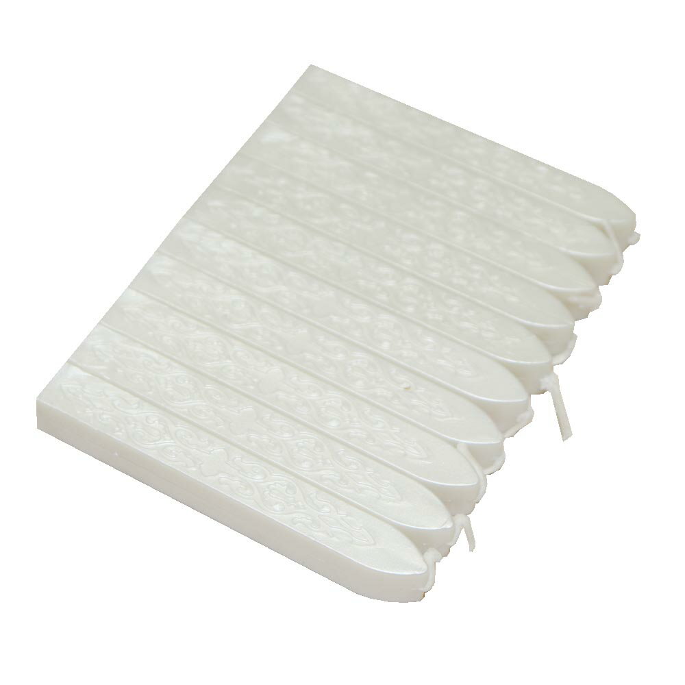 WAXLABO　ワックスラボ　シーリングワックス　封ろう 封蝋　芯付き　カラー：パールホワイト　ろうそく..