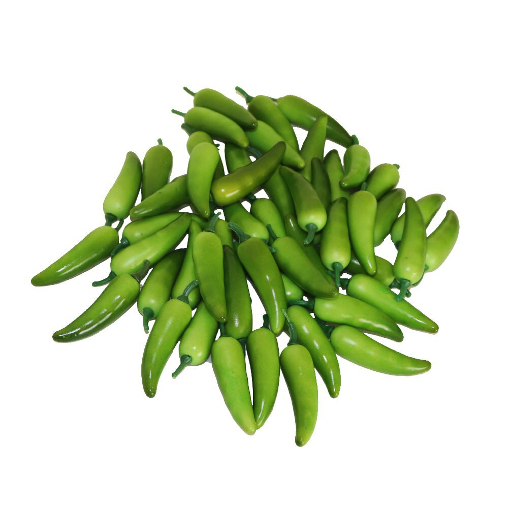 とうがらし模型　野菜模型　ミニ　唐辛子　 グリーン　50個入り