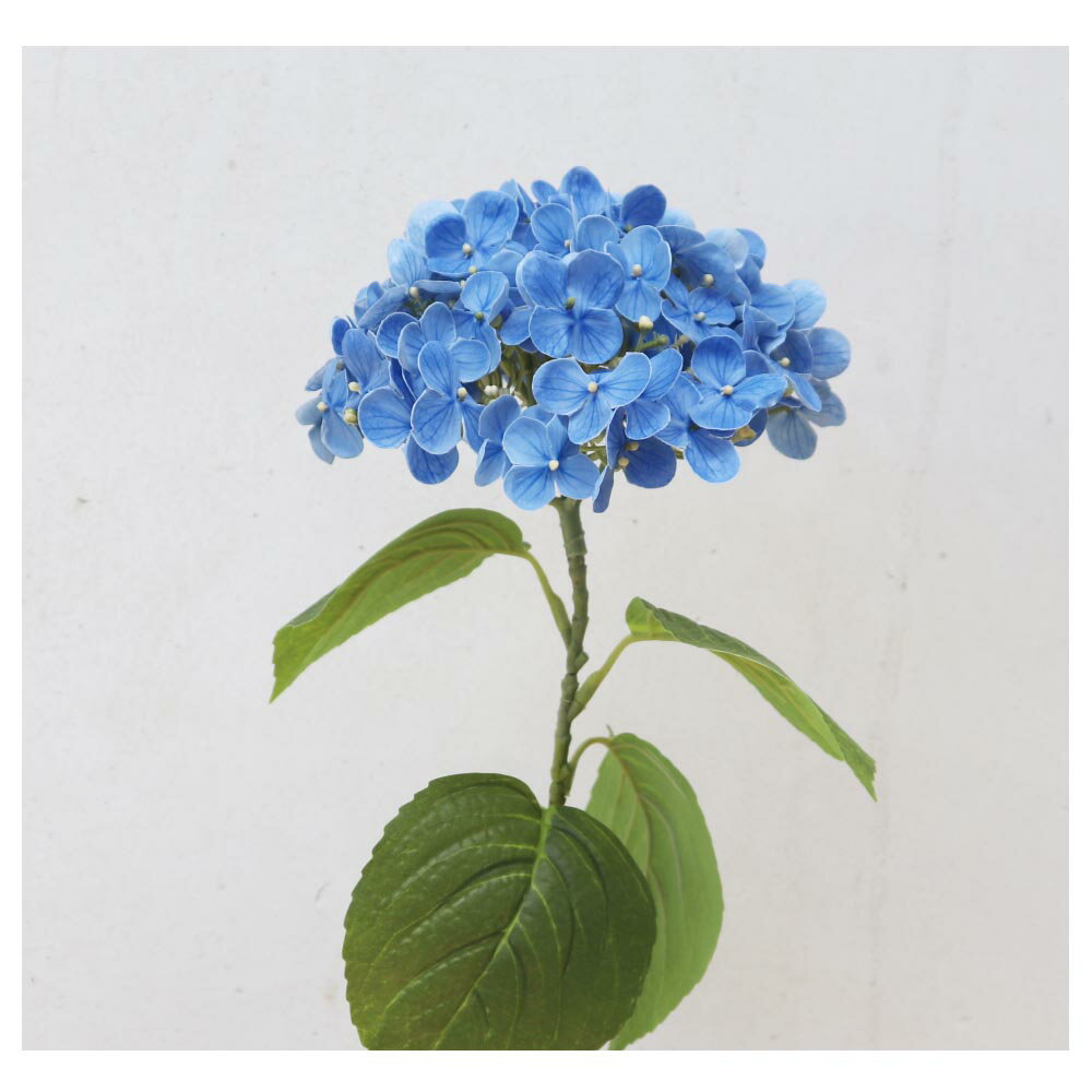 アジサイ 造花 フェイクグリーン 1本 ギフト・プレゼント カラー：ブルー