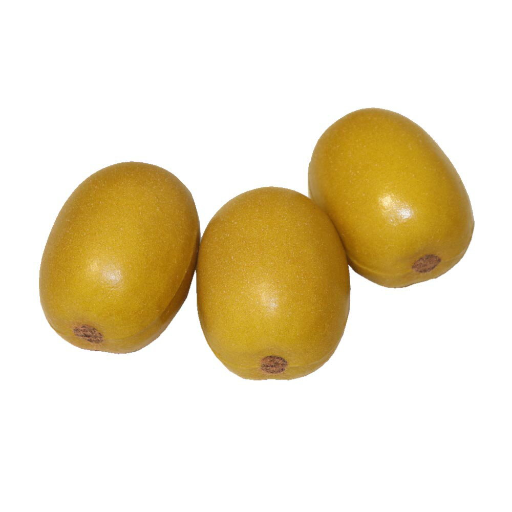 キウイ模型　果物模型　3個パック　食品サンプル 　カラー：イエロー