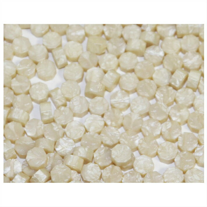 WAXLABO　ワックスラボ　シーリングワックス　封ろう 封蝋　ろう　100g（約280粒）パック　パールホワ..