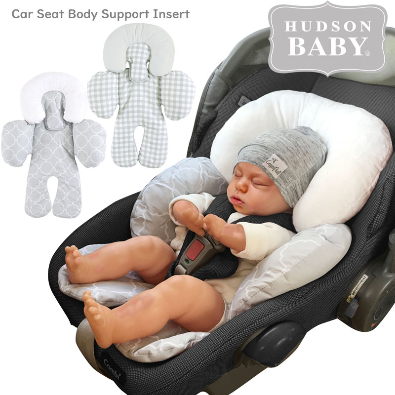 チャイルドシート インナークッション 新生児 クッション Hudson Baby ハドソンベビー ヘッド＆ボディ サポートクッション ベビーカー 頭 首 シート 新生児パッド 背もたれ シート ライナー まくら 赤ちゃん ベビー用品 洗える ベビーシート