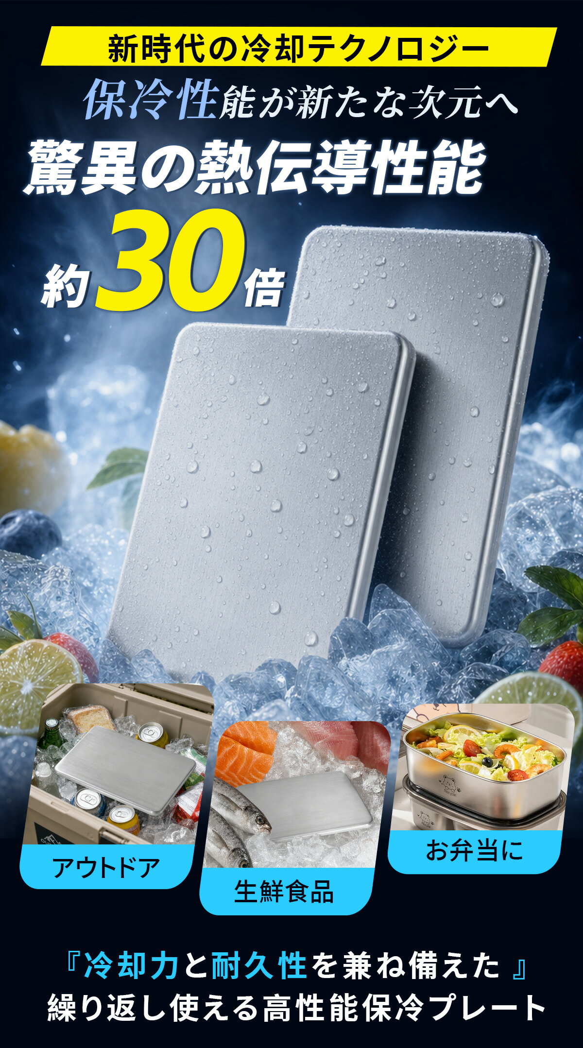 【クーポンで最安869~円/点】 保冷剤 ステンレス保冷剤 ステンレス製 保冷剤 長時...