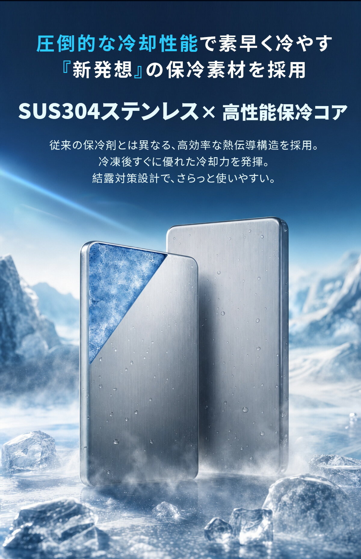 【クーポンで最安869~円/点】 保冷剤 ステンレス保冷剤 ステンレス製 保冷剤 長時...