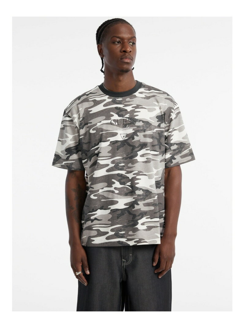 Rakuten - 【SALE／50%OFF】GUESS Originals Tシャツ (M)Printed Logo Tee GUESS Originals ゲス トップス カットソー・Tシャツ グレー【RBA_E】[Rakuten Fashion]