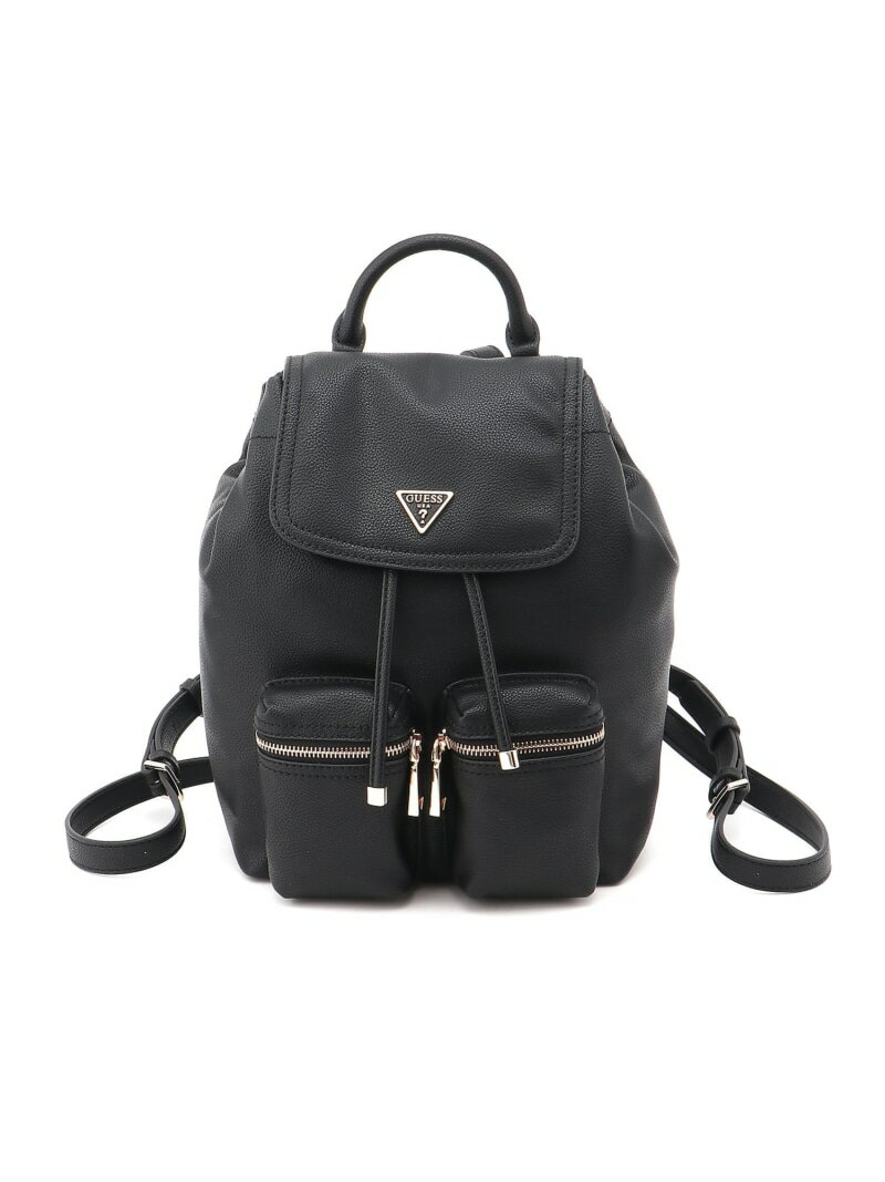 GUESS/(W)MANHATTAN II Flap Backpack バックパック リュック GUESS ゲス バッグ リュック・バックパック ブラック