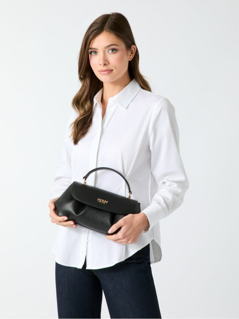 Rakuten - GUESS/(W)AMORETTE Top Handle Flap ショルダーバッグ GUESS ゲス バッグ ショルダーバッグ ブラック グリーン ブルー【送料無料】[Rakuten Fashion]