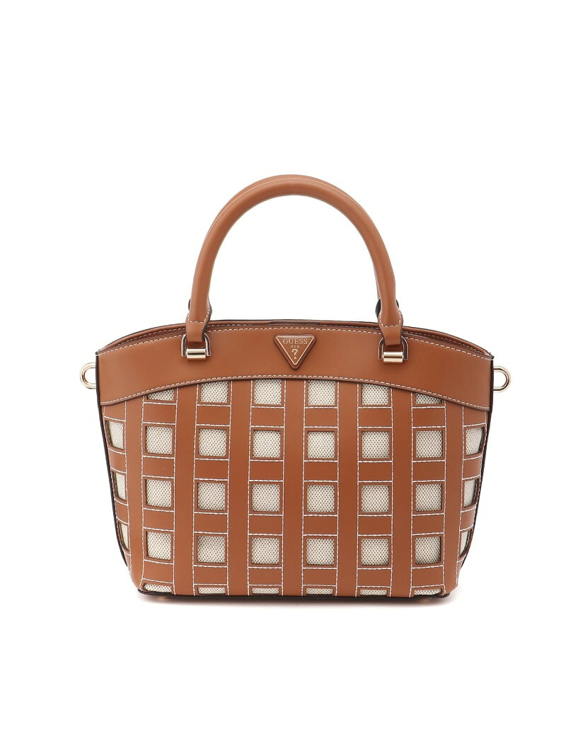Rakuten - GUESS/(W)FRANKIE Satchel ショルダーバッグ GUESS ゲス バッグ ショルダーバッグ ブラック ブラウン【送料無料】[Rakuten Fashion]