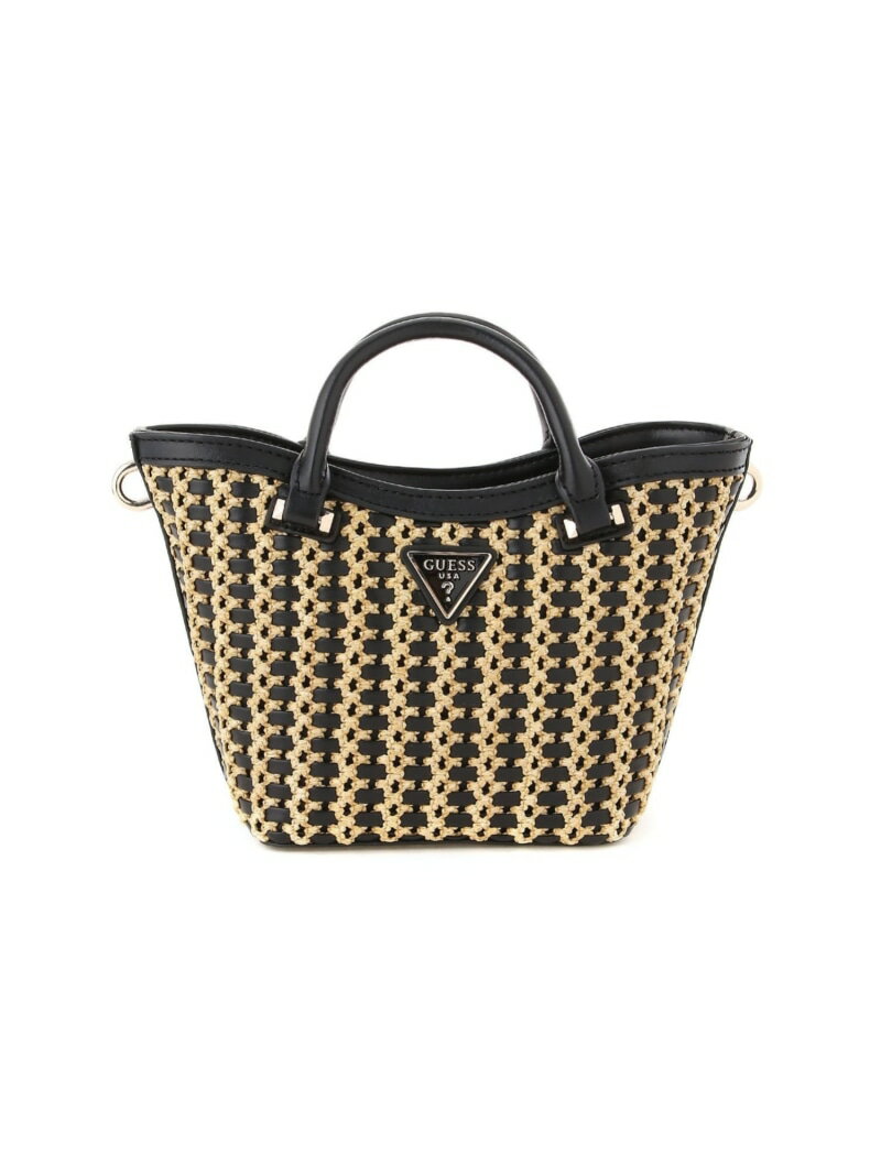 Guess - 【SALE／50%OFF】GUESS トートバッグ(W)ATALIA Mini Tote GUESS ゲス バッグ トートバッグ ホワイト ブラック【RBA_E】【送料無料】[Rakuten Fashion]