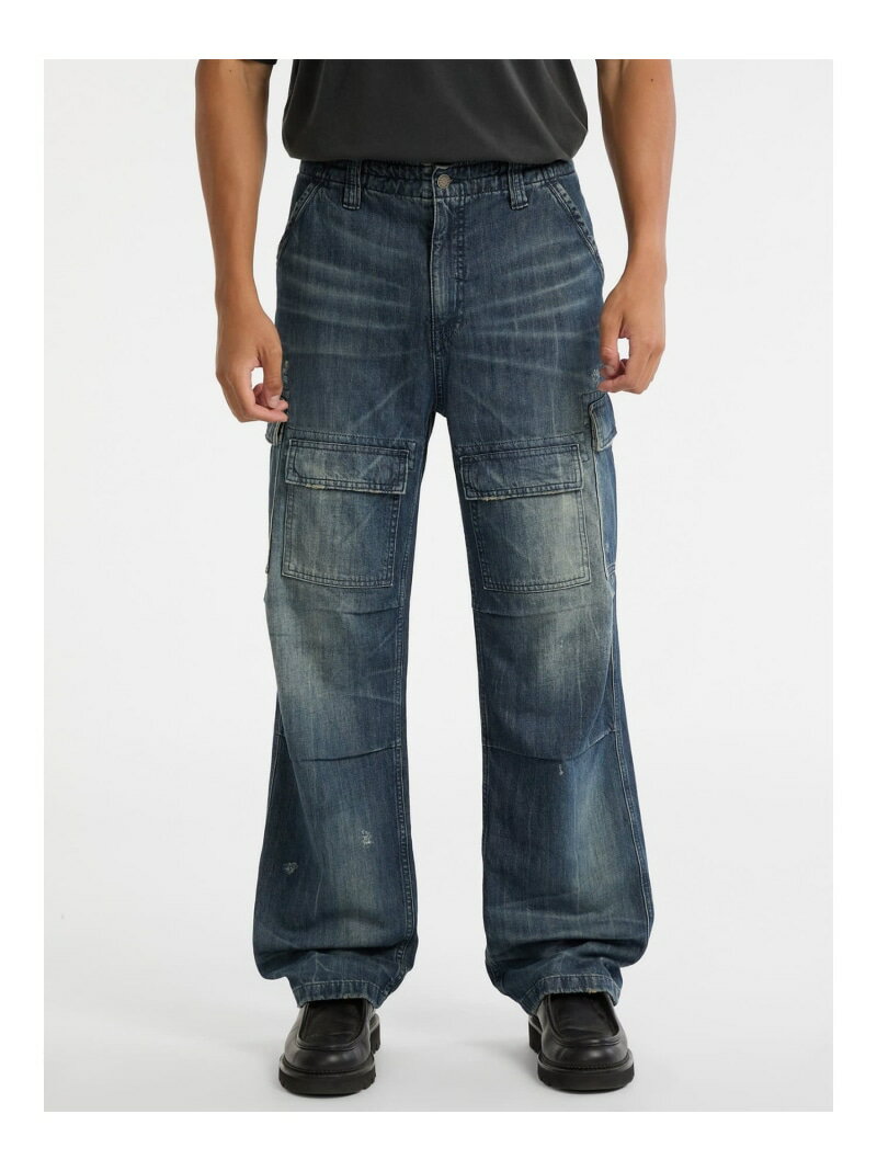Rakuten - GUESS Originals デニムパンツ カーゴジーンズ (M)Denim Cargo Pant GUESS Originals ゲス パンツ カーゴパンツ ブルー【送料無料】[Rakuten Fashion]