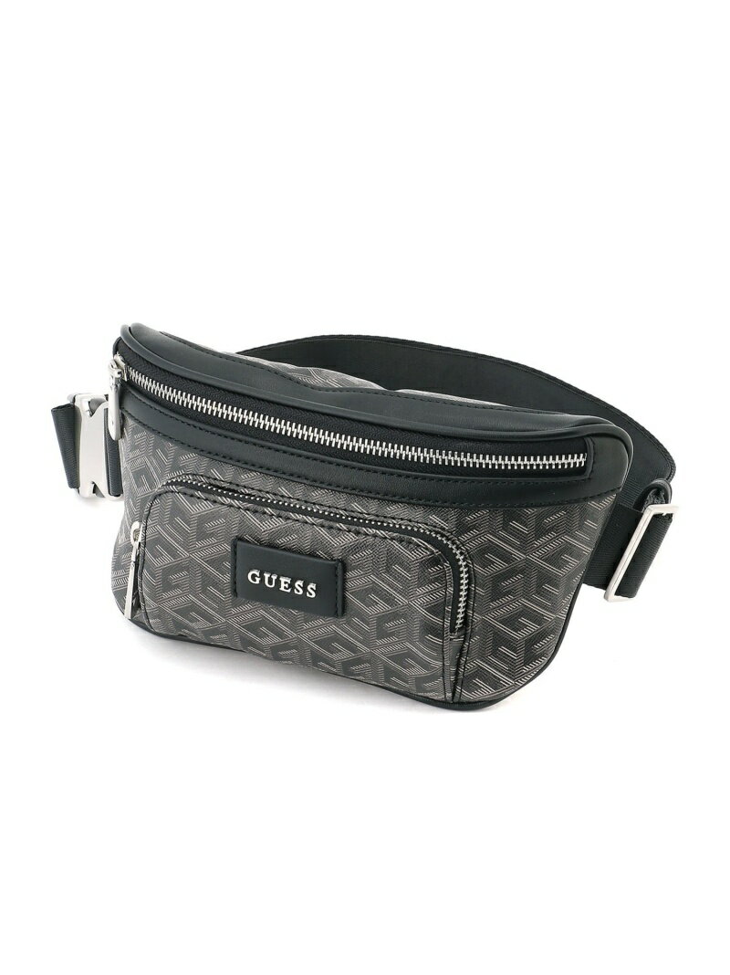 GUESS ボディバッグ (M)EDERLO Compact Bum Bag GUESS ゲス バッグ ボディバッグ ウエストポーチ グレー ブルー【送料無料】 Rakuten Fashion