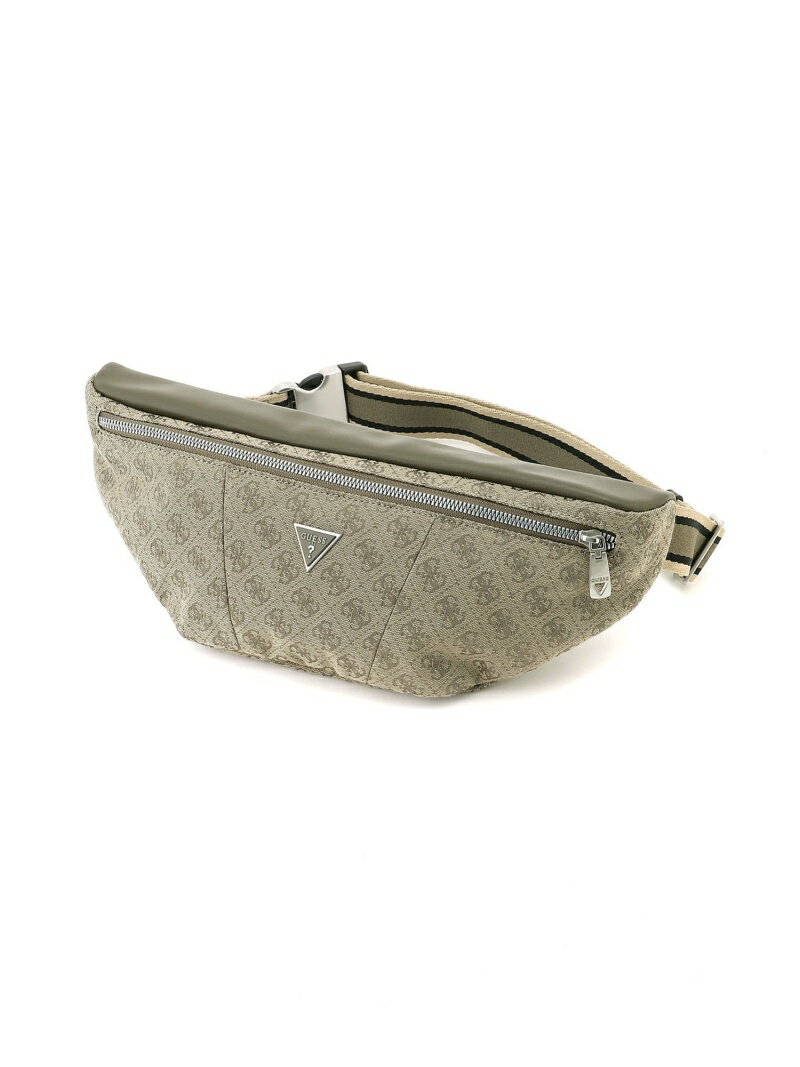 GUESS ボディバッグ (M)STRAVE Bum Bag Medium GUESS ゲス バッグ ボディバッグ ウエストポーチ グリーン グレー ベージュ【送料無料】 Rakuten Fashion