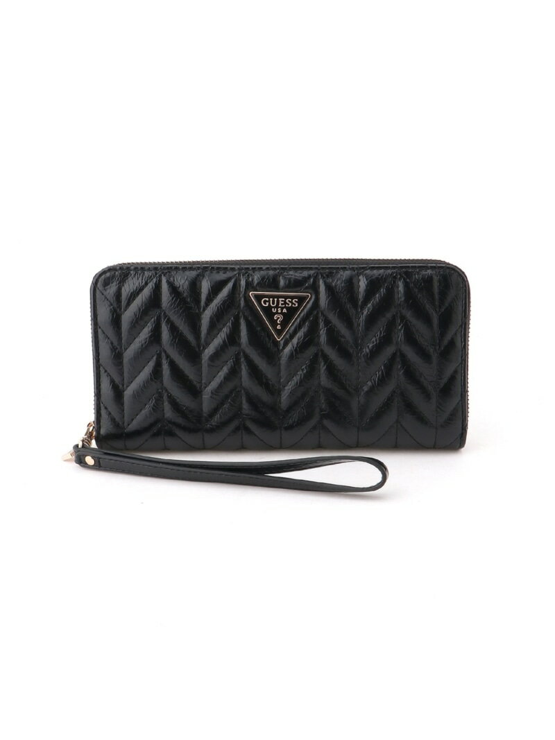 A, E, H, I, L, V, Y - GUESS/(W)CHERYL Slg Large Zip Around 財布 長財布 GUESS ゲス 財布・ポーチ・ケース 財布 ブラック【送料無料】[Rakuten Fashion]