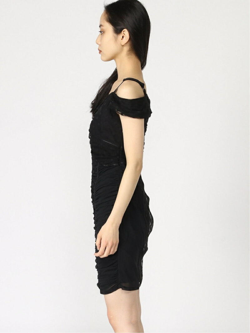 早割クーポン W Ruched Dress Guess ゲス ワンピース ノースリーブワンピース ブラック 送料無料 Fashion 数量は多 Www Linkschool Co Uk