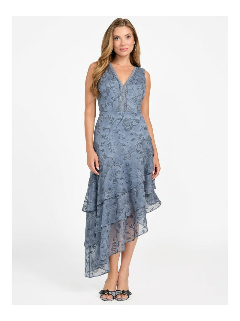 Rakuten - 【SALE／50%OFF】GUESS ワンピース ドレス (W)SL Loren Emb Tiered Dress GUESS ゲス ワンピース・ドレス ワンピース ネイビー【RBA_E】【送料無料】[Rakuten Fashion]